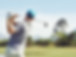 Golfer hitting golf