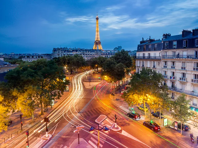 Paris Cityscape long exposure