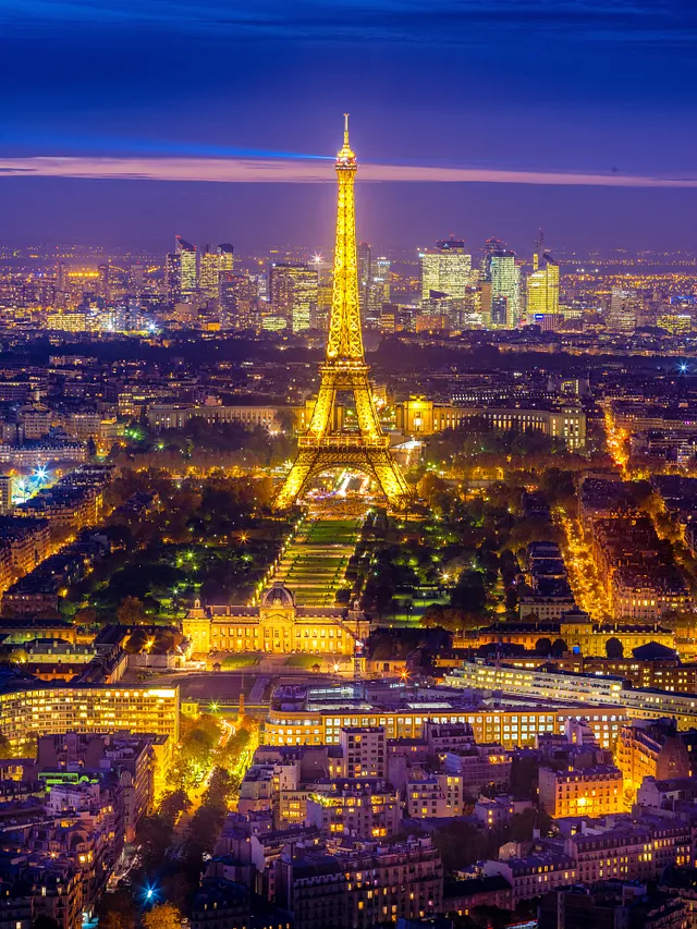 Paris Cityscape during Blue Hour