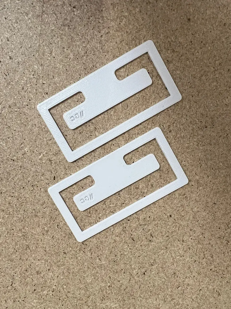 Thumbnail: 8 Pack Replacement Locking Clips For SCHOTTIS Pleated Blinds White
