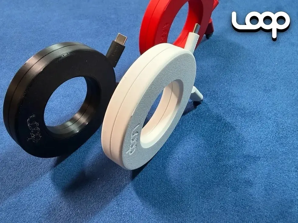 Loop Cable Winder Organiser PLA 3D Printed UK