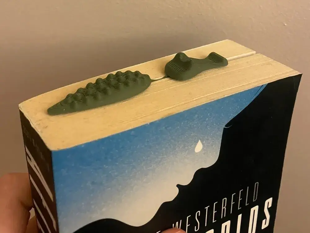 Alligator Bookmark PLA 3D Printed UK