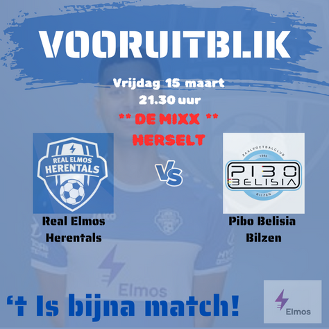 REAL ELMOS HERENTALS gaat in DE MIXX (!) voor driepunter tegen PIBO Bilzen