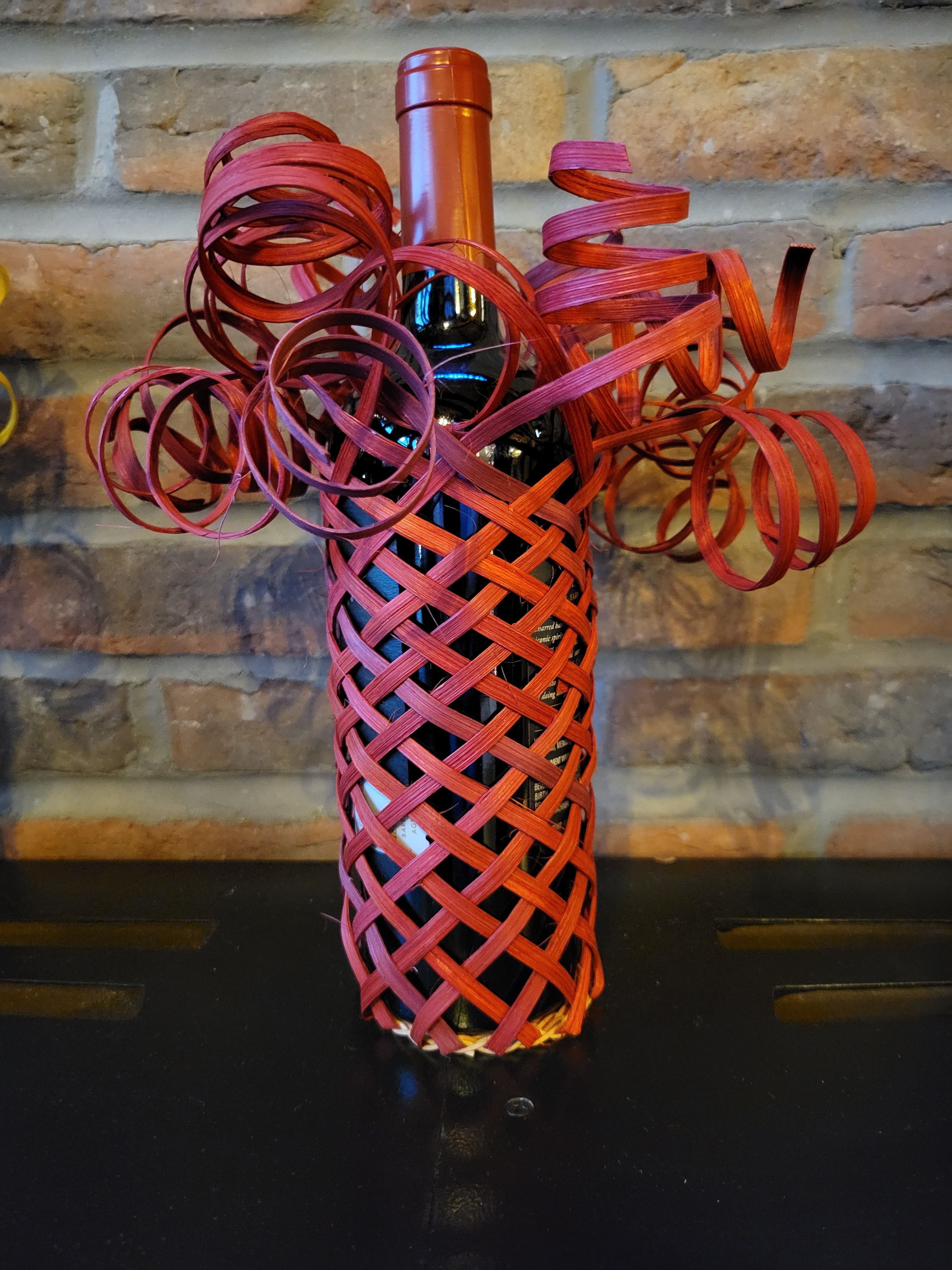 Curly Wine Basketry - Cranberry