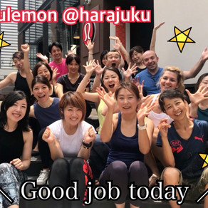 【lululemon】皆で体幹トレーニング【原宿】