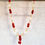 Thumbnail: Red and white puja garland, photo garland, statue garland, idol garland, Indian 