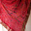 Thumbnail: Red Georgette bandhej chunri Rajasthani dupatta with zari flower embroidery bord