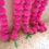 Thumbnail: Free Express shipping 25 bright pink marigold flower party backdrop artificial f