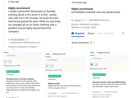 A few of our 5 star reviews from this month