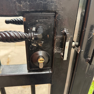 Mul-t-lock  euro fitted in gate