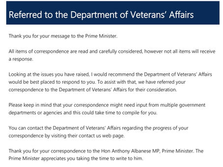 PM Notified AusNCP Complaint