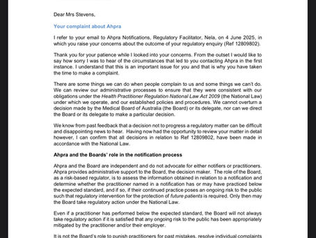 AHPRA Formal Misconduct