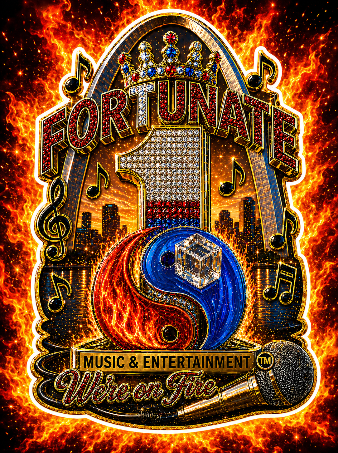 Fortunate 1 Full Logo
