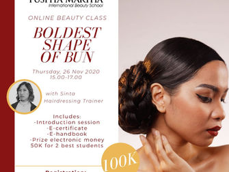 Boldest Shape of Bun (Hair do) Online Beauty Class