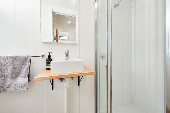 bathroom full shower tiled