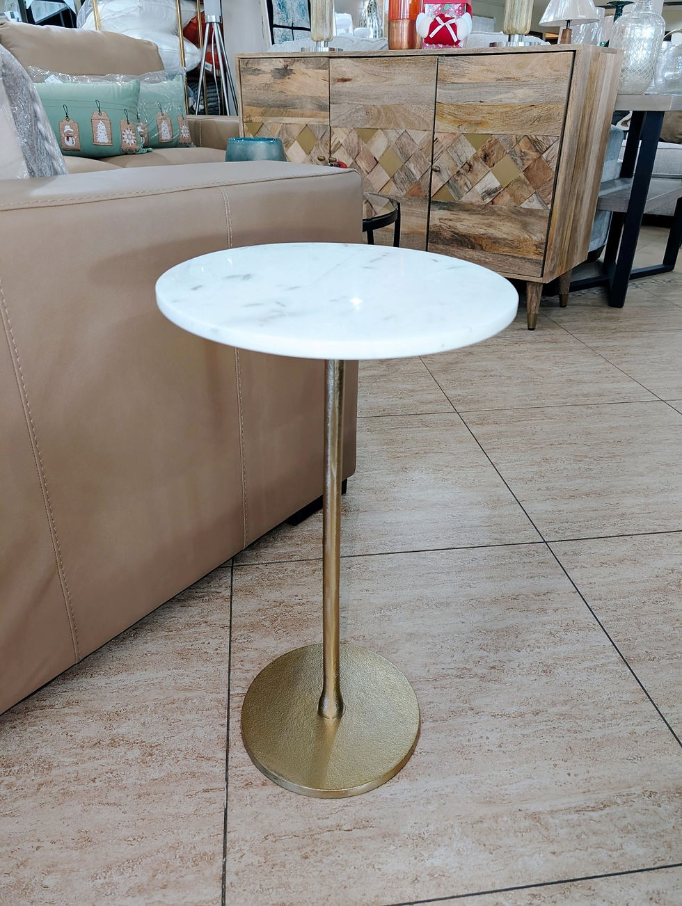 Marble Top Drink Table