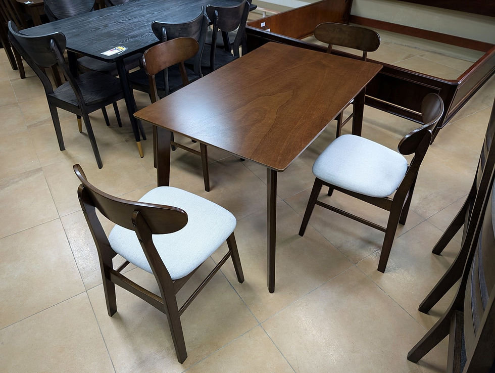 Compact 5-Piece Rectangular Dining Set