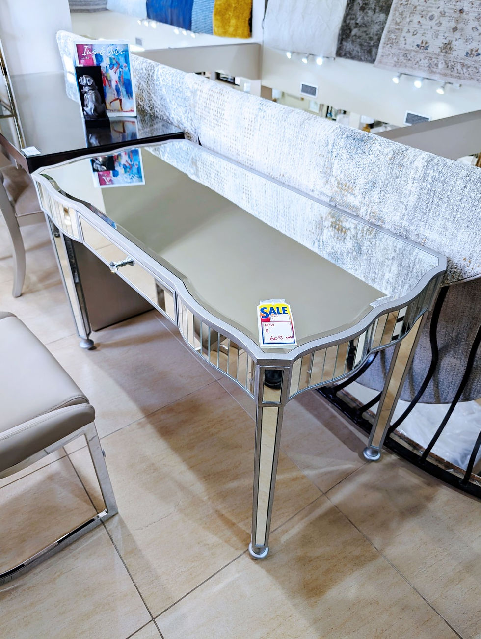 60% OFF – Mirrored Writing Desk