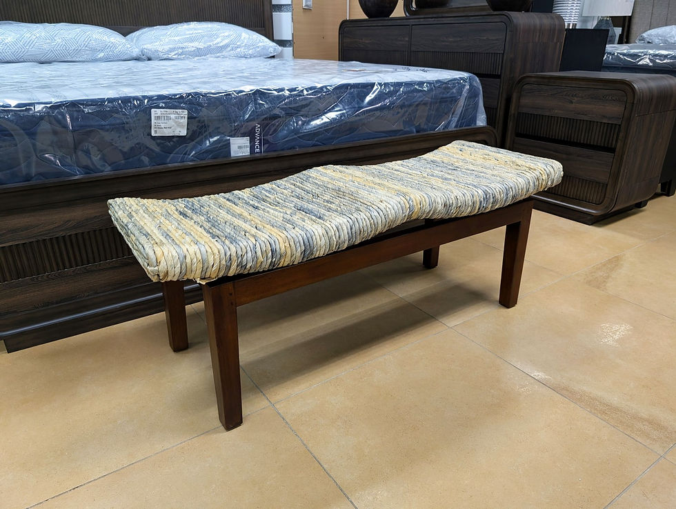 Bench w/ Banana Leaf Seating
