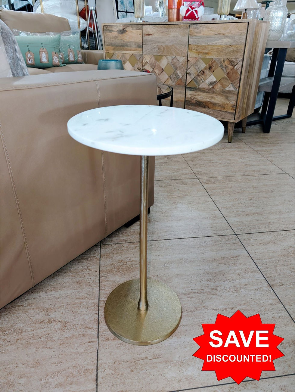 Marble Top Drink Table