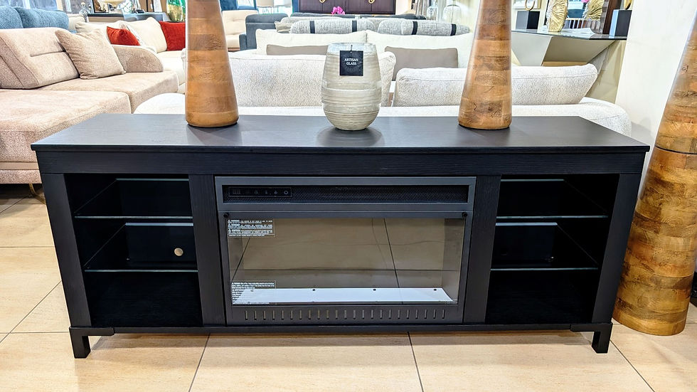 TV Stand w/ Fireplace & LED Lighting