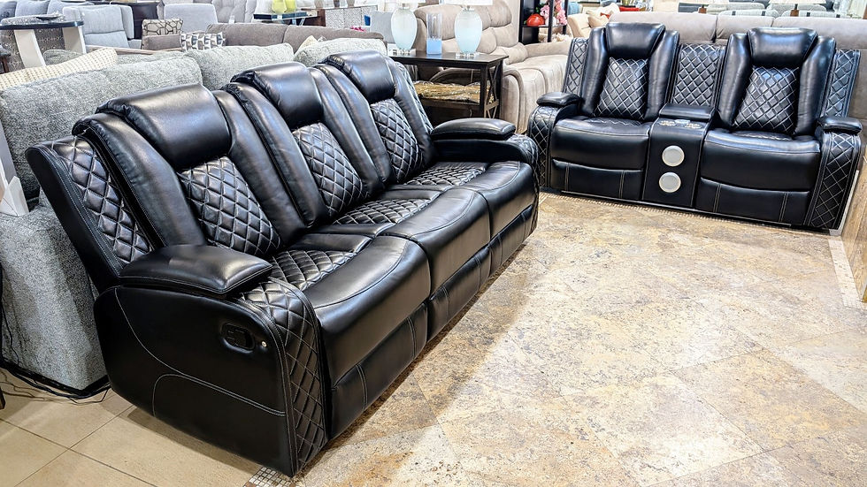 Feature-Rich Reclining Sofa & Loveseat