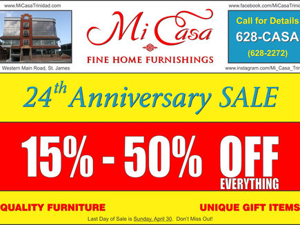 MI CASA – 24TH ANNIVERSARY SALE!