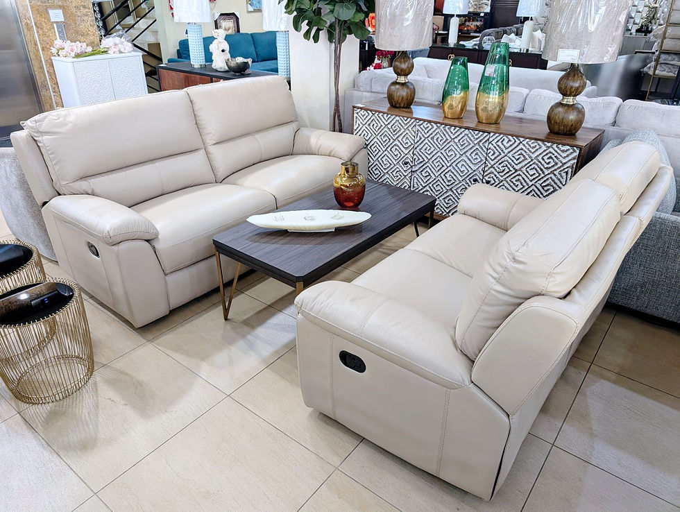 LEATHER Reclining Sofa & Loveseat