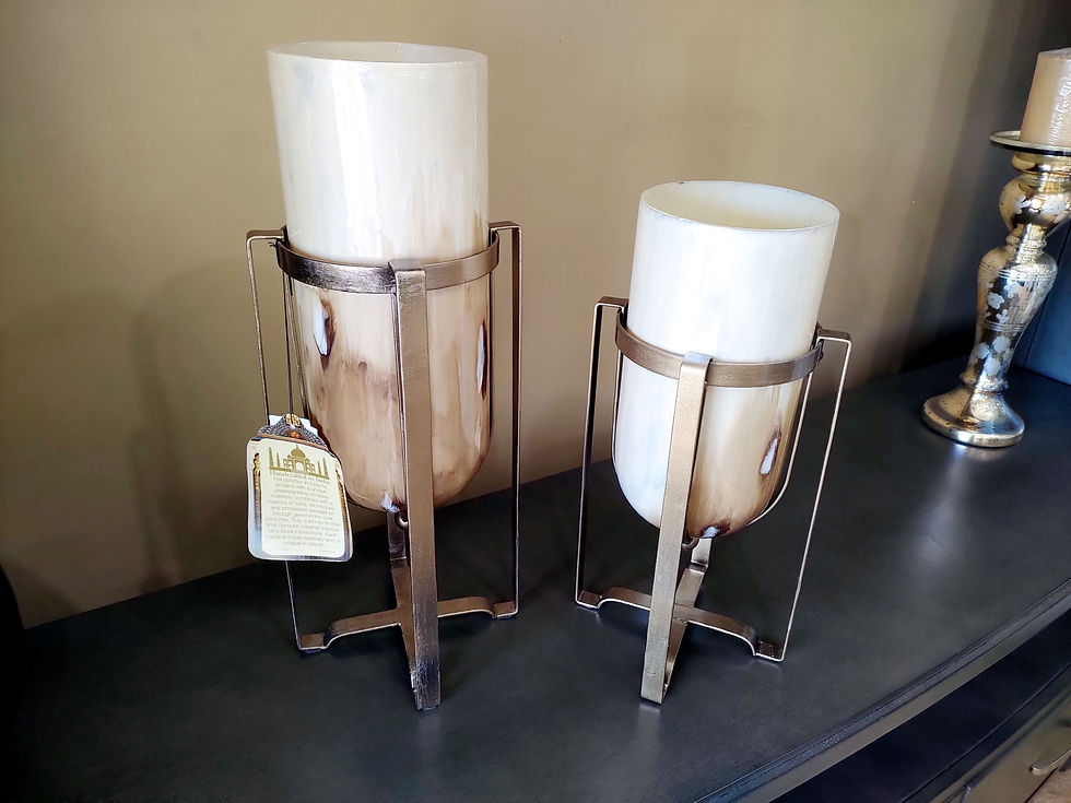 Handmade Glass Candle Holders