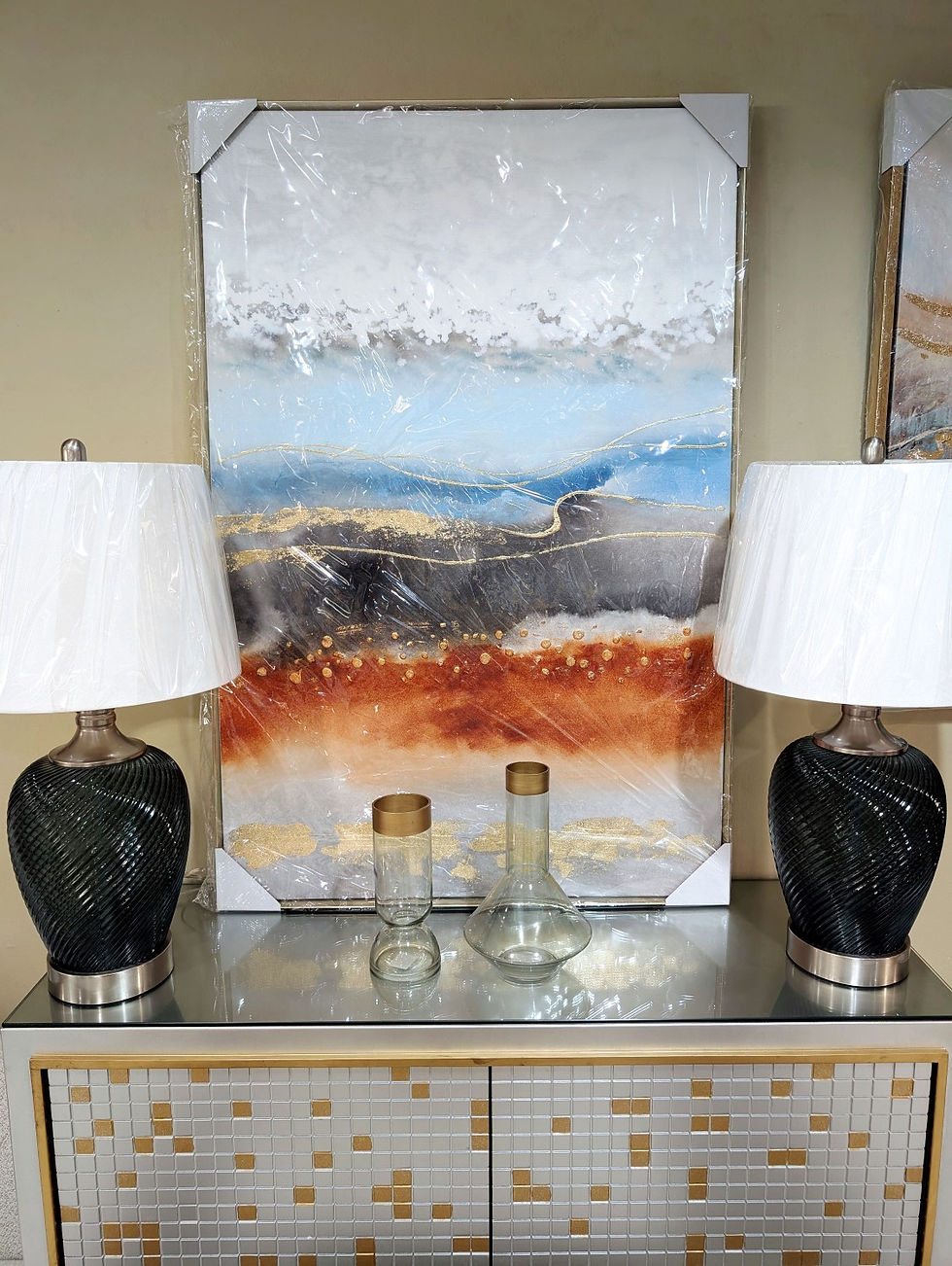 Framed Canvas Textured Wall Art