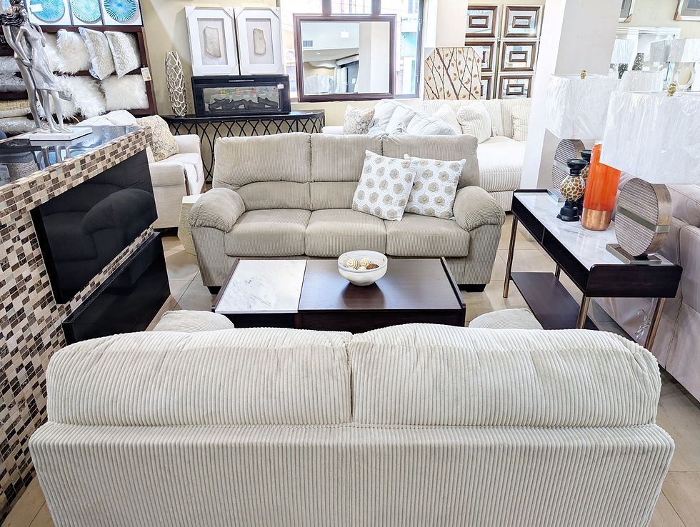 Plush Sofa & Loveseat