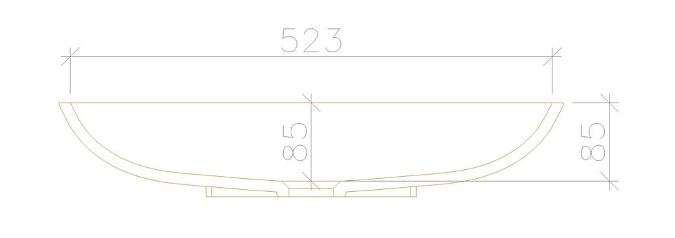 SEITENSCHNITT AUFSATZBECKEN CCUA 52-30