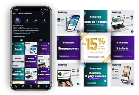 Novasphère Studio vous accompagne dans la gestion et l'animation de vos réseaux sociaux