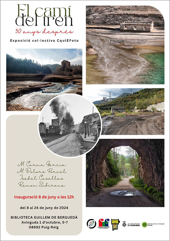 Exposició "El camí del tren, 50 anys després" a la Biblioteca de Guillem de Berguedà de Puig-reig"