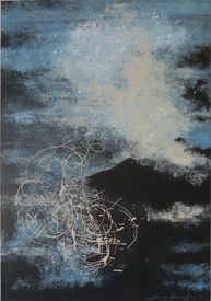 Abstract painting of Etna