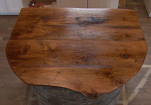 Butternut Top on Center piece Catskill Timber & Stone Works