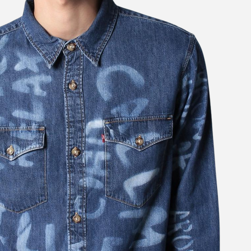 Thumbnail: Men's Battery Housemark Slim Fit Long Sleeve Shirt