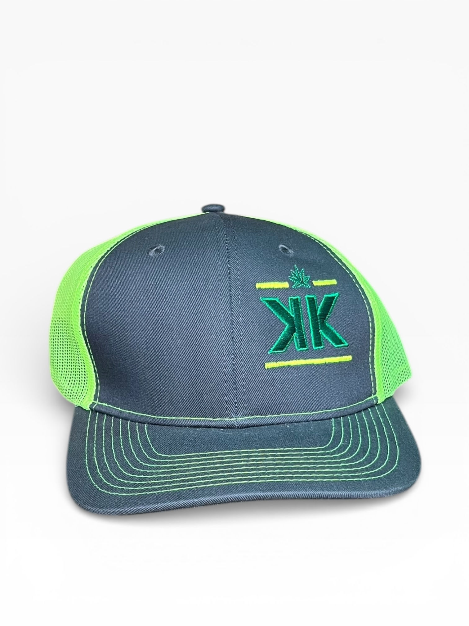 XK Trucker Hat – Navy/Lime Edition