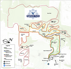 Nordic ski centre map