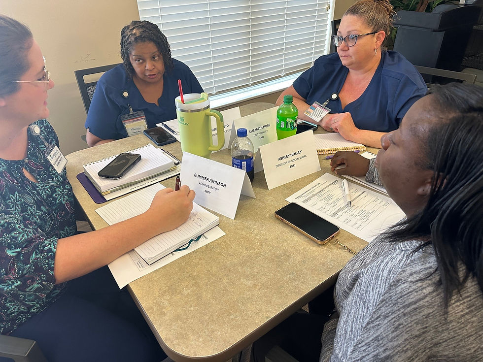 Elizabeth City Health & Rehab staff members participating in the two-day on-site Building Culture Leaders training