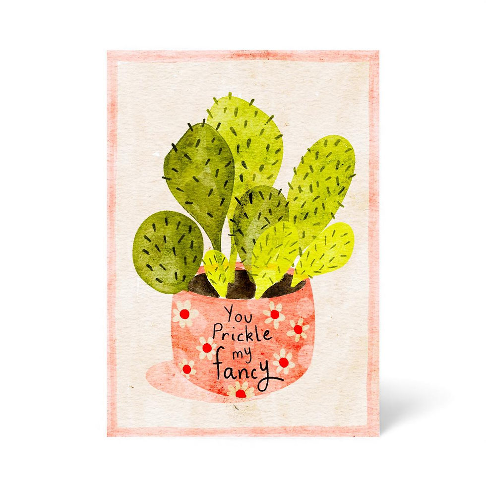 Art Print You Prickle my Fancy Cactus