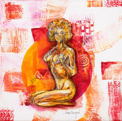 Fille des années Sixteen (40x40)