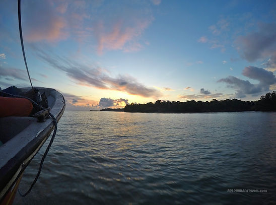 Atardecer en el océano Pacífico colombiano (Valle del Cauca)