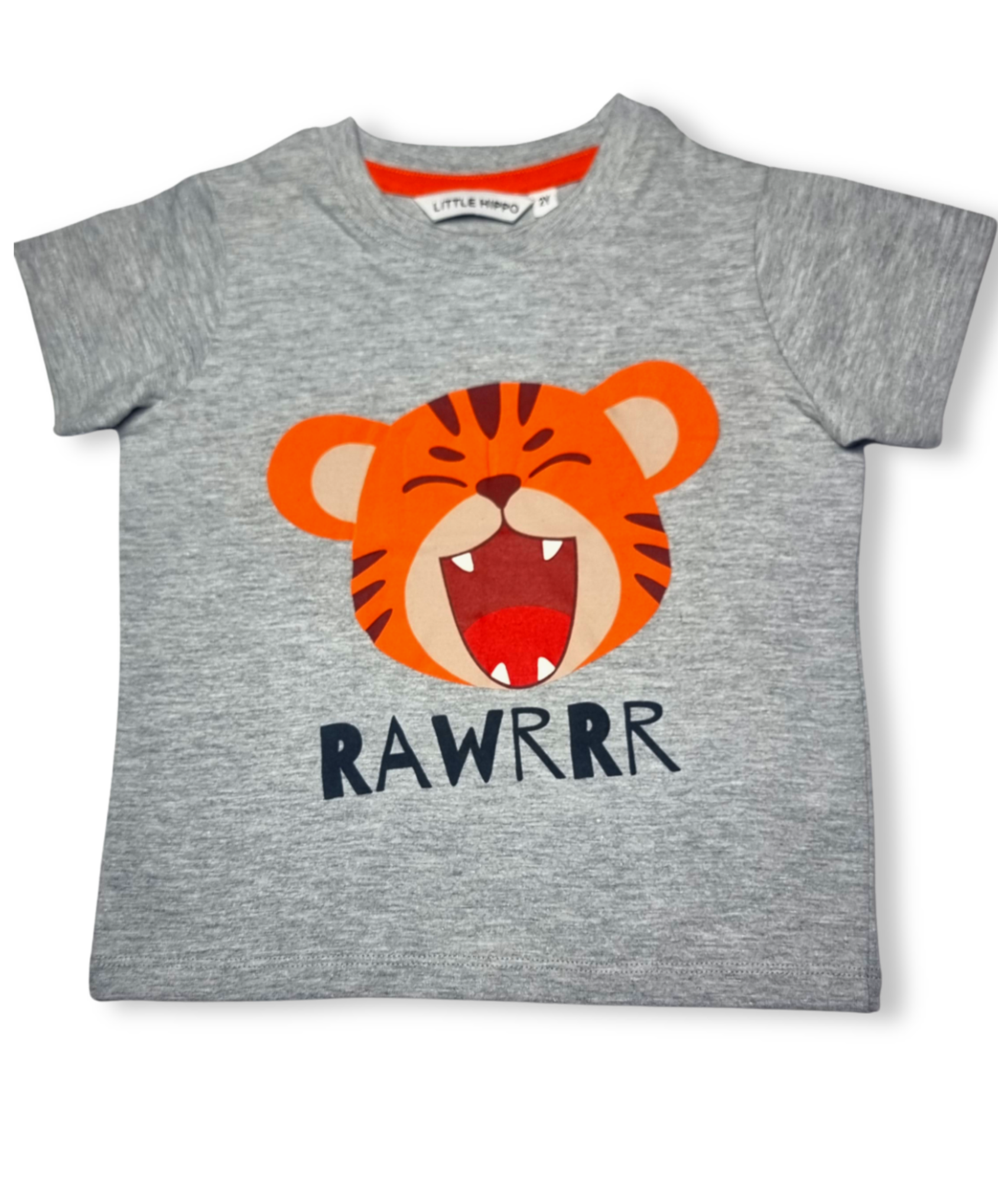 Tiger puff print T shirt