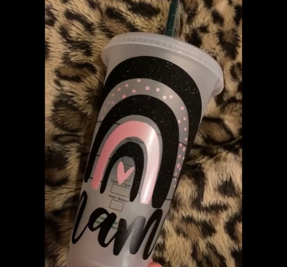 Thumbnail: Customized Starbucks tumblers