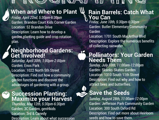 Let's Grow Together!  Community Garden Programming, April-September 2016.