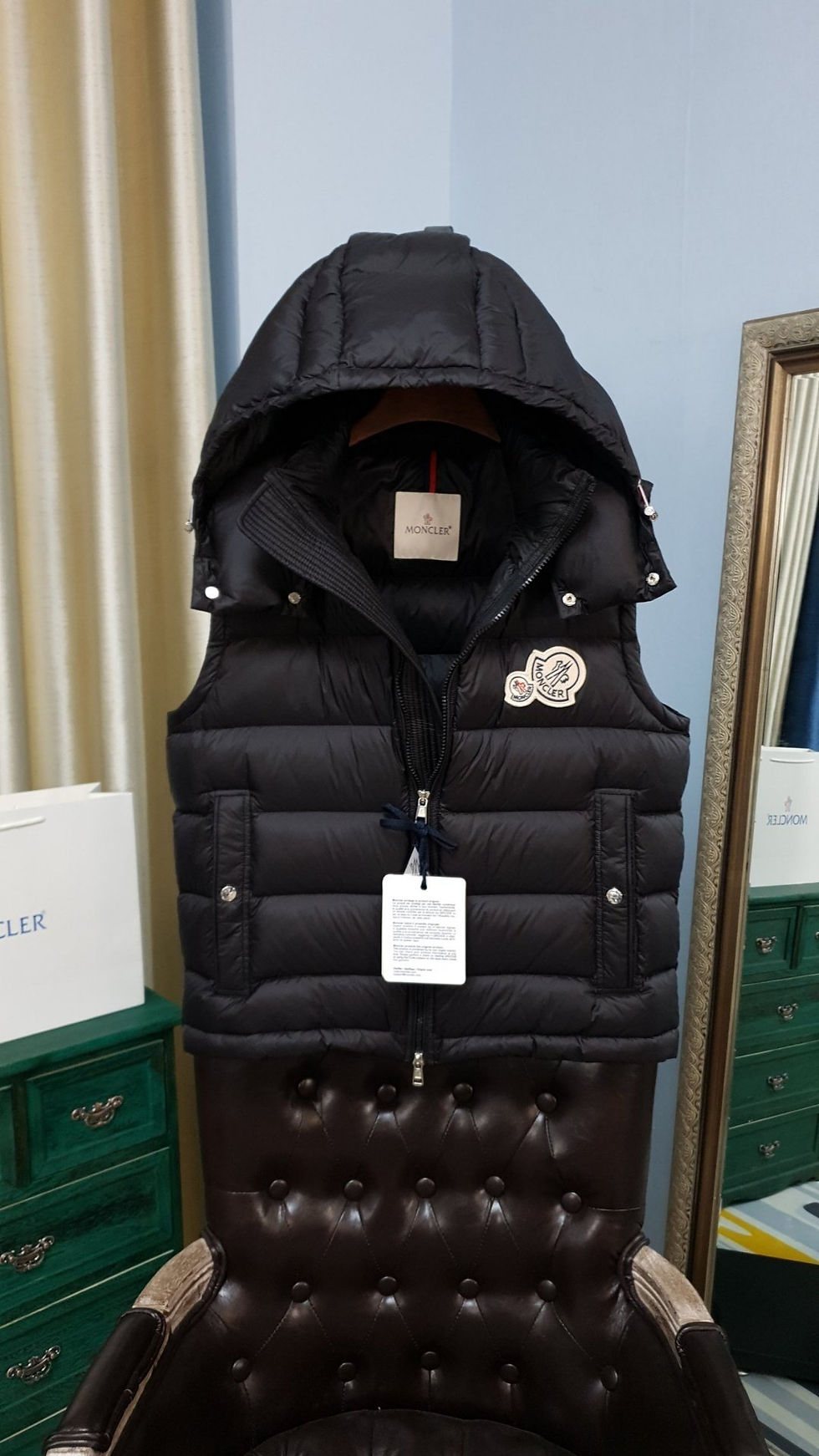 (W)몽클레어 패딩조끼