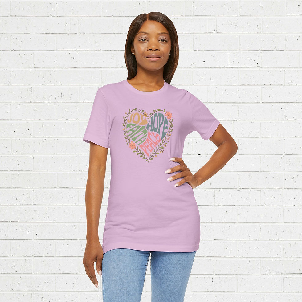 Thumbnail: T-shirt Short sleeve - Joy heart