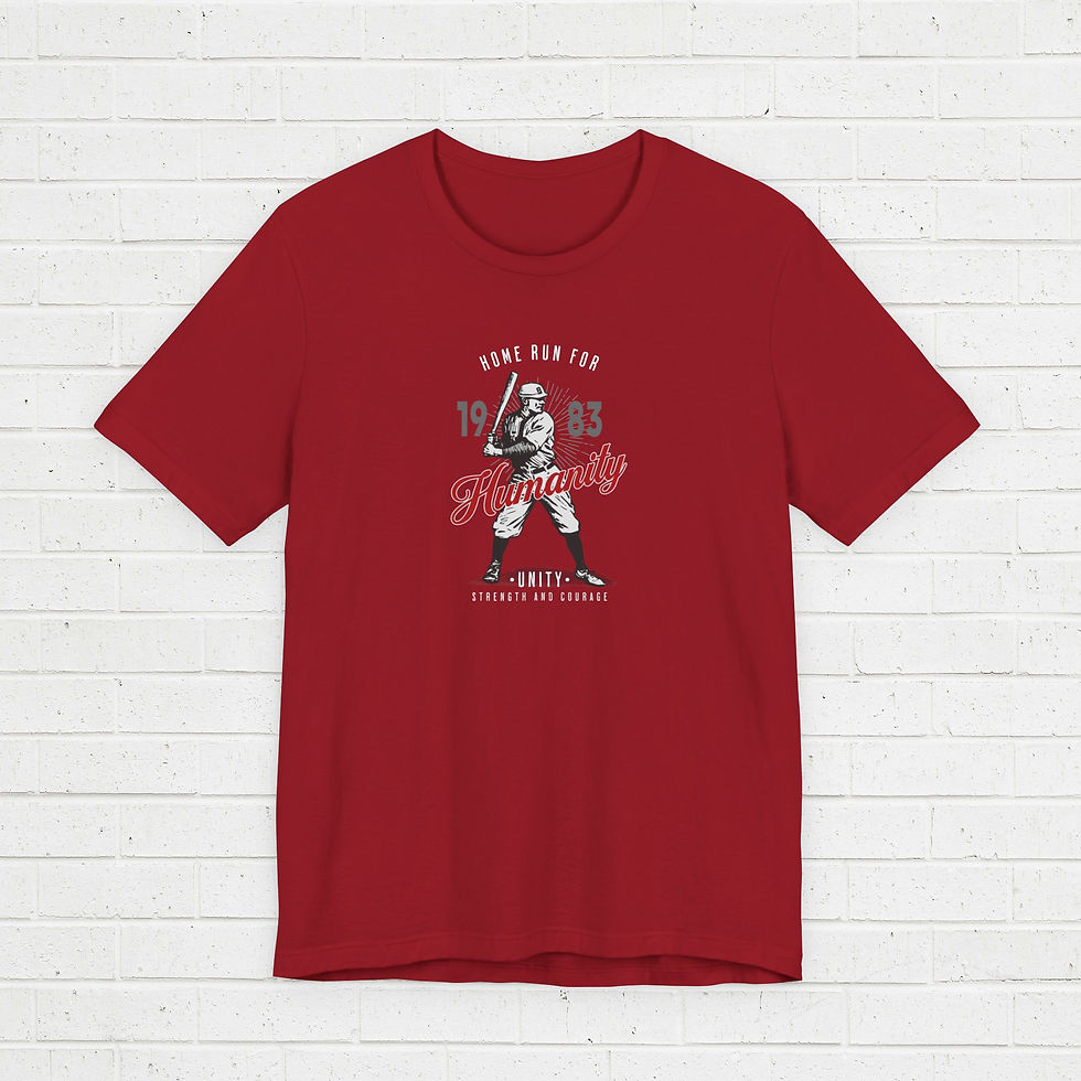 Thumbnail: T-shirt Short sleeve - Baseball Home run humanity