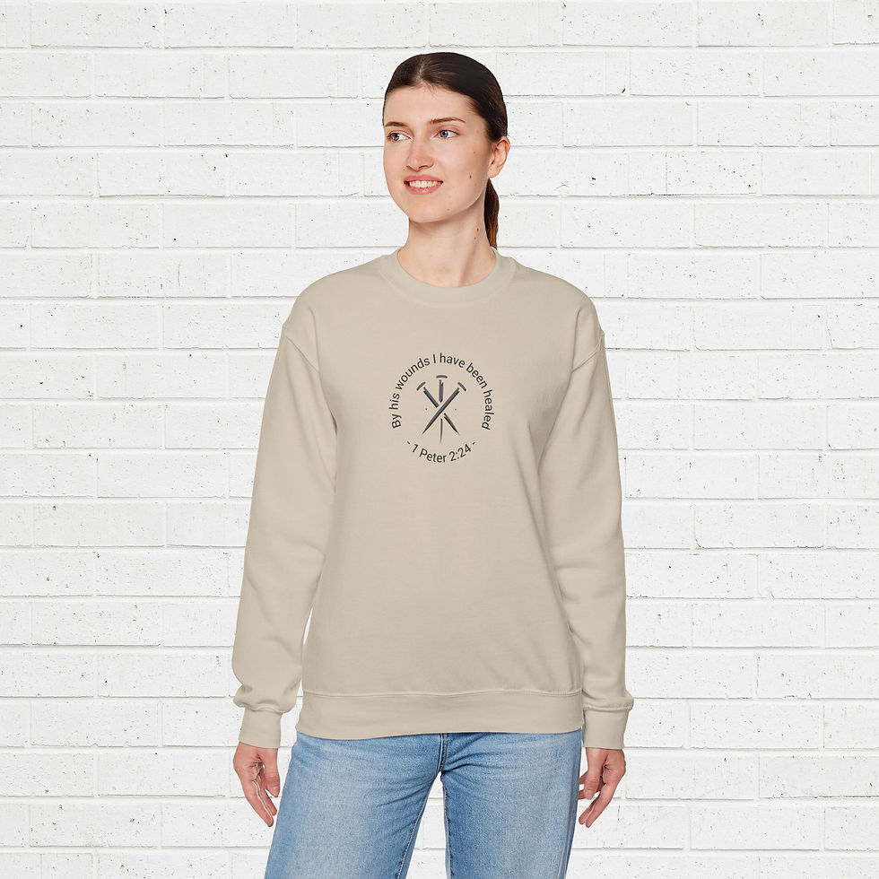 Thumbnail: Crewneck Sweatshirt - Healed by his wounds
